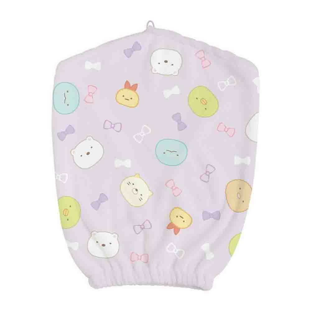 San-X Sumikkogurashi Summer Goods Fluffy Cap Towel Purple CM42101 80g