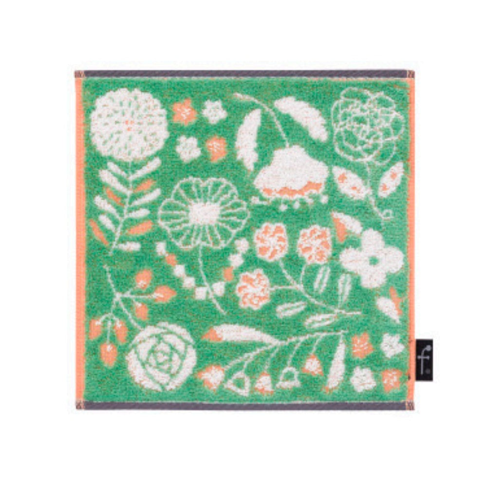 Nissen Shoko FUFU MONO FORM Renpi Towel Chief Green (1 piece)