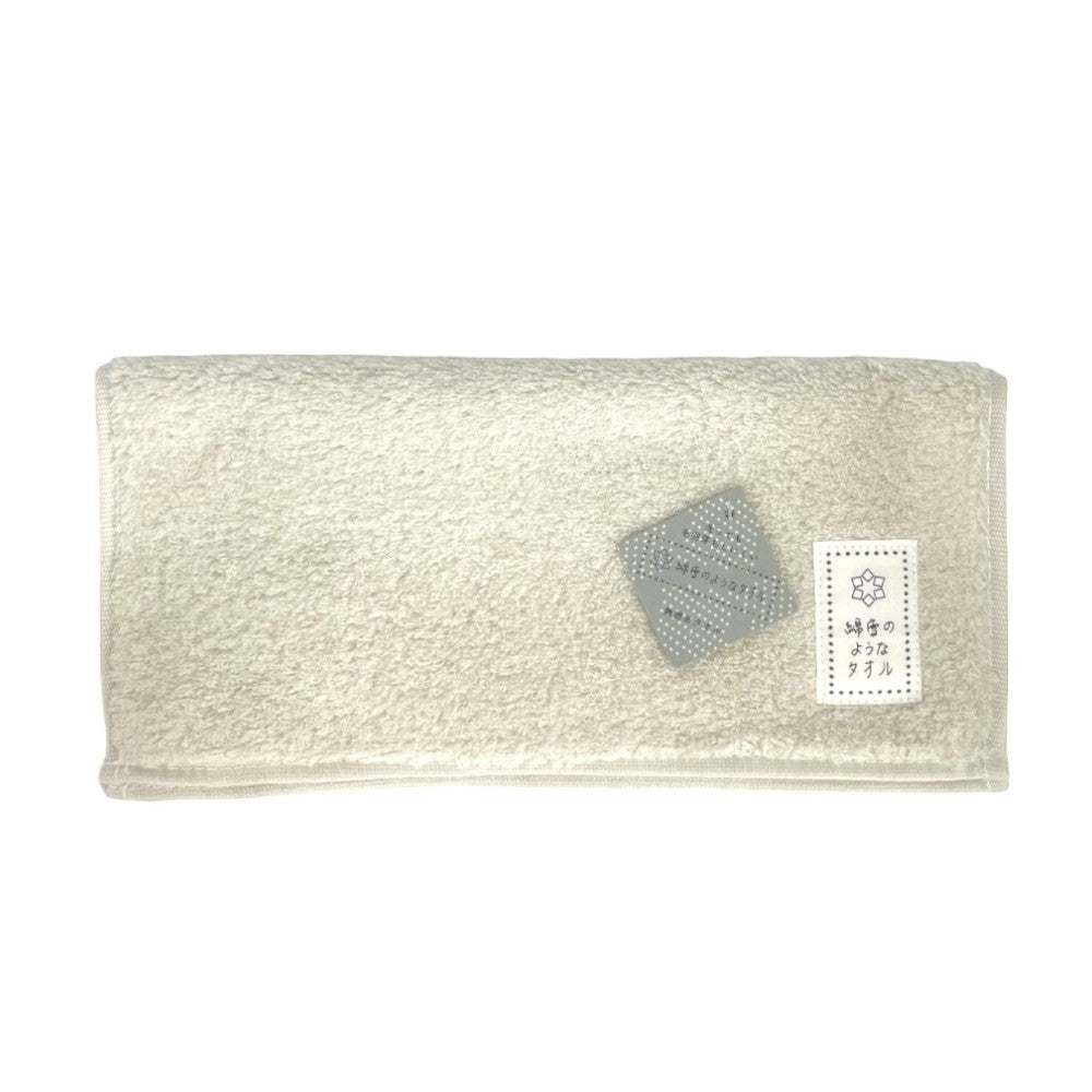 Nissen Shoko Cotton Snow-like Towel Velvet Color Handkerchief Beige