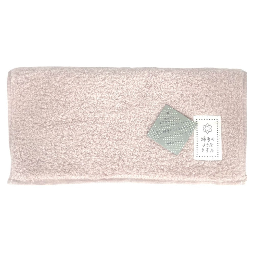 Nissen Shoko Cotton Snow-like Towel Velvet Color Handkerchief Pink 1 Piece