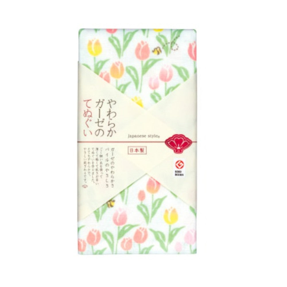 Nissen Shoko Japanese Style Tulip Tenugui (1 Piece)