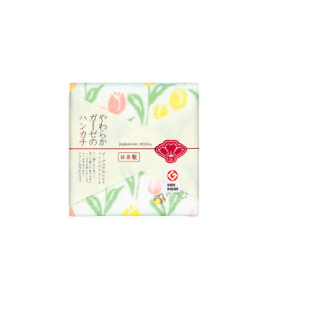 Nissen Shoko Japanese Style Tulip Handkerchief (1 Piece)