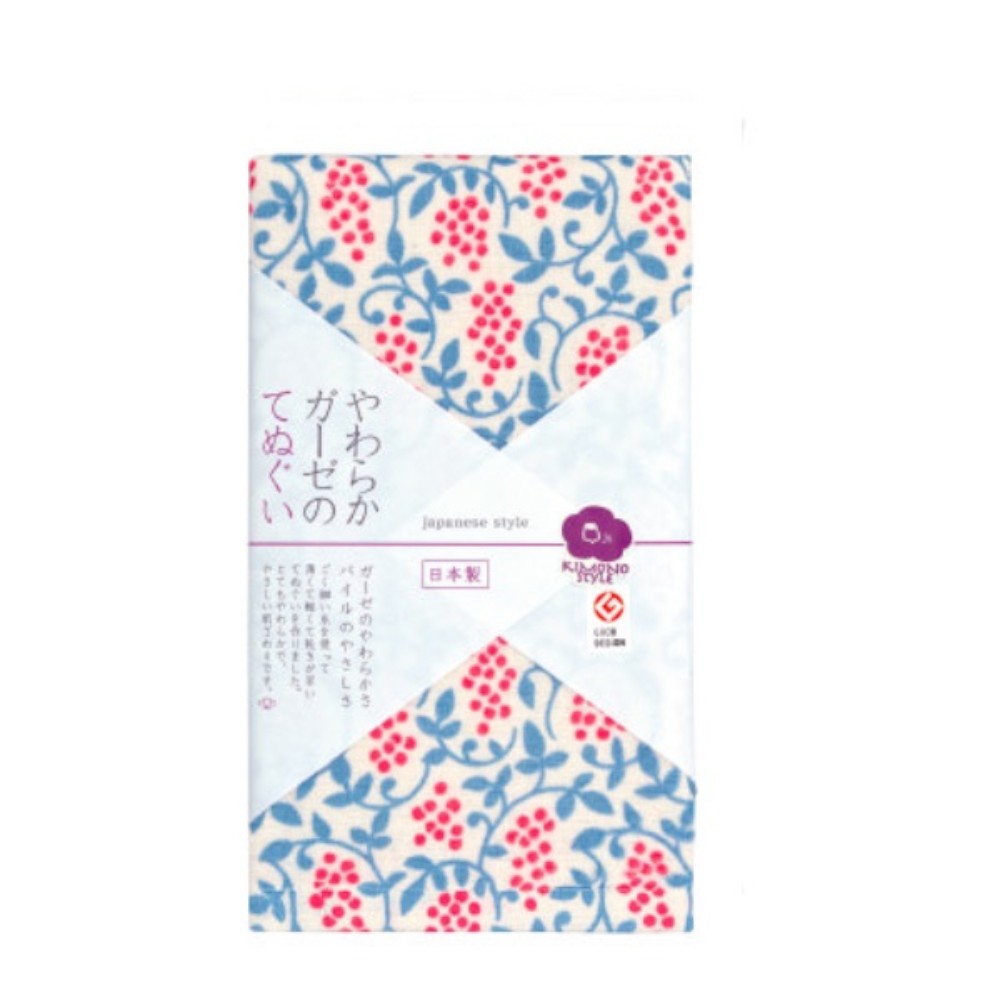 Nissen Shoko Japanese Style Fruits and Vines Tenugui
