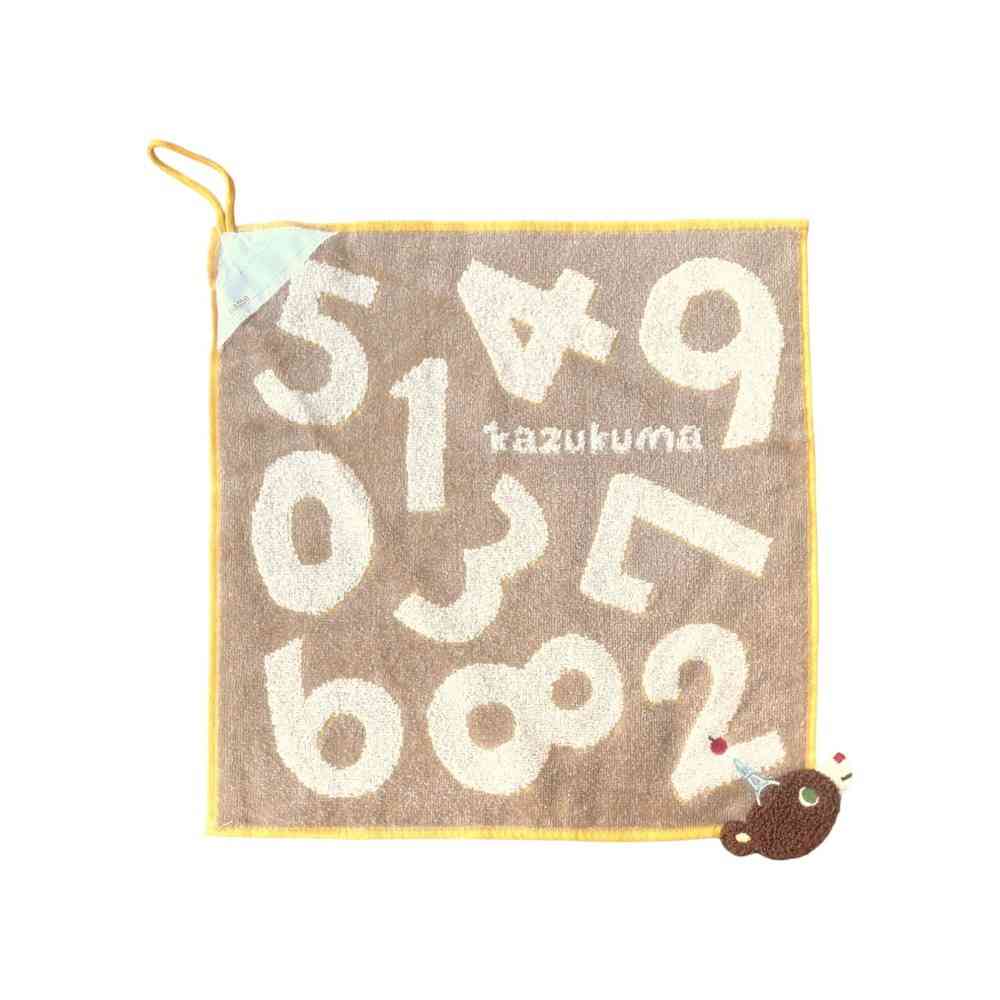 Nissen Shoko Kazukuma Patch Loop Wash Towel Beige 1 Piece