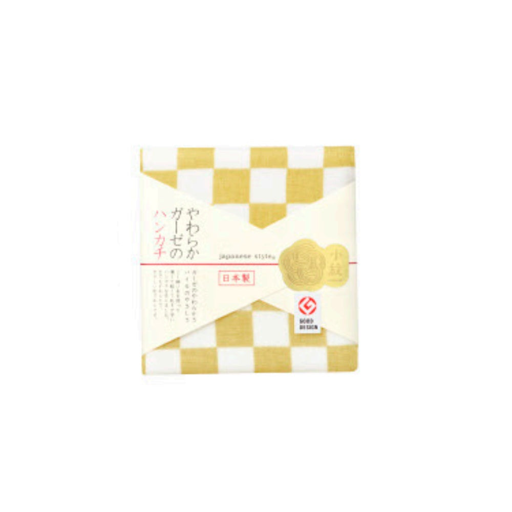 Nissen Shoko Japanese Style Ichimatsu Handkerchief (1 piece)