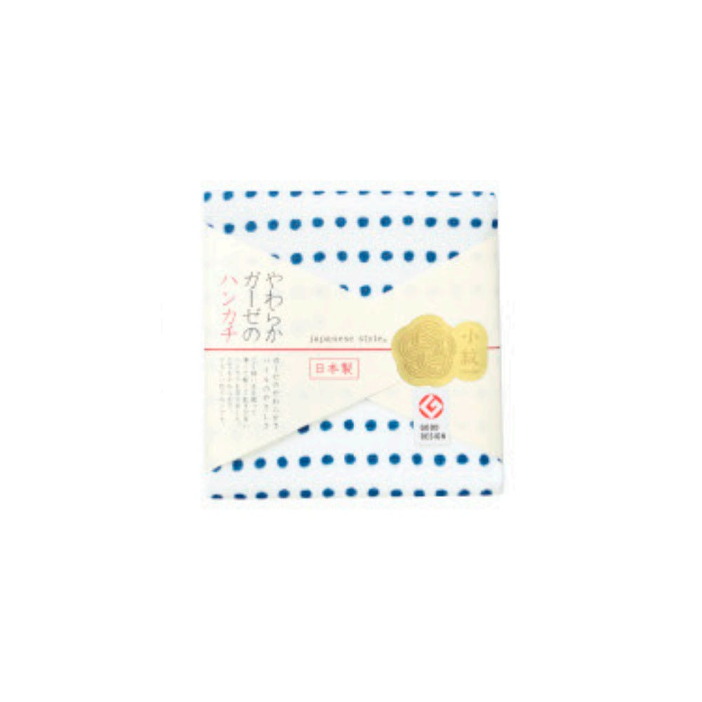 Nissen Shoko Japanese Style Mameshibori Handkerchief 1 Piece