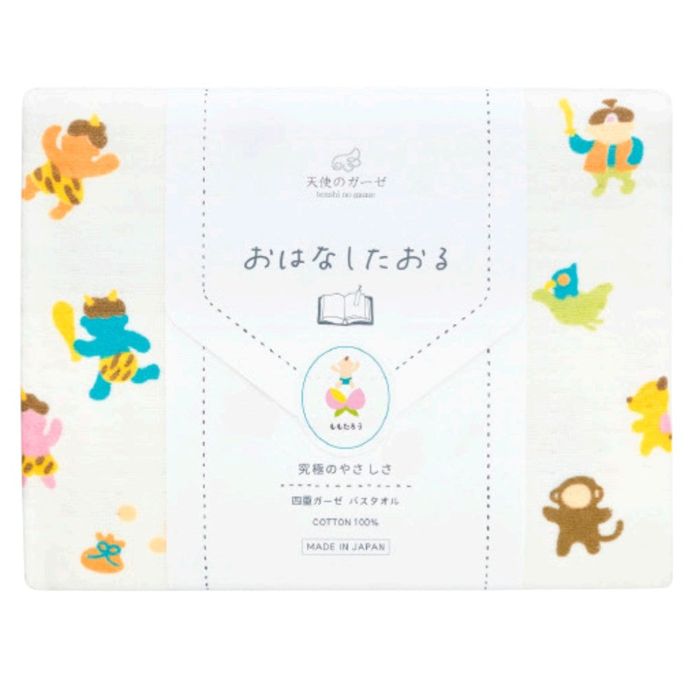 Nissen Shoko Angel Gauze Ohana Towel (Peach Boy) - Bath Towel (1 Piece)