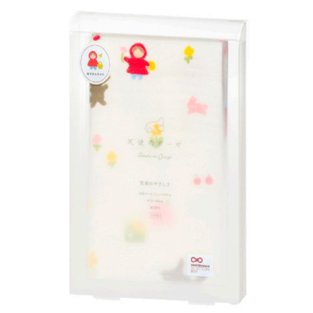 Nissen Shoko Angel Gauze Ohana Towel (Little Red Riding Hood) - Packaged Face Towel (1 Piece)