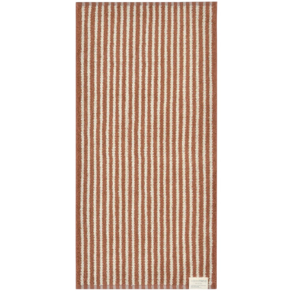 Nissen Shoko Cocochiena Line Bath Towel Brown 1 Piece