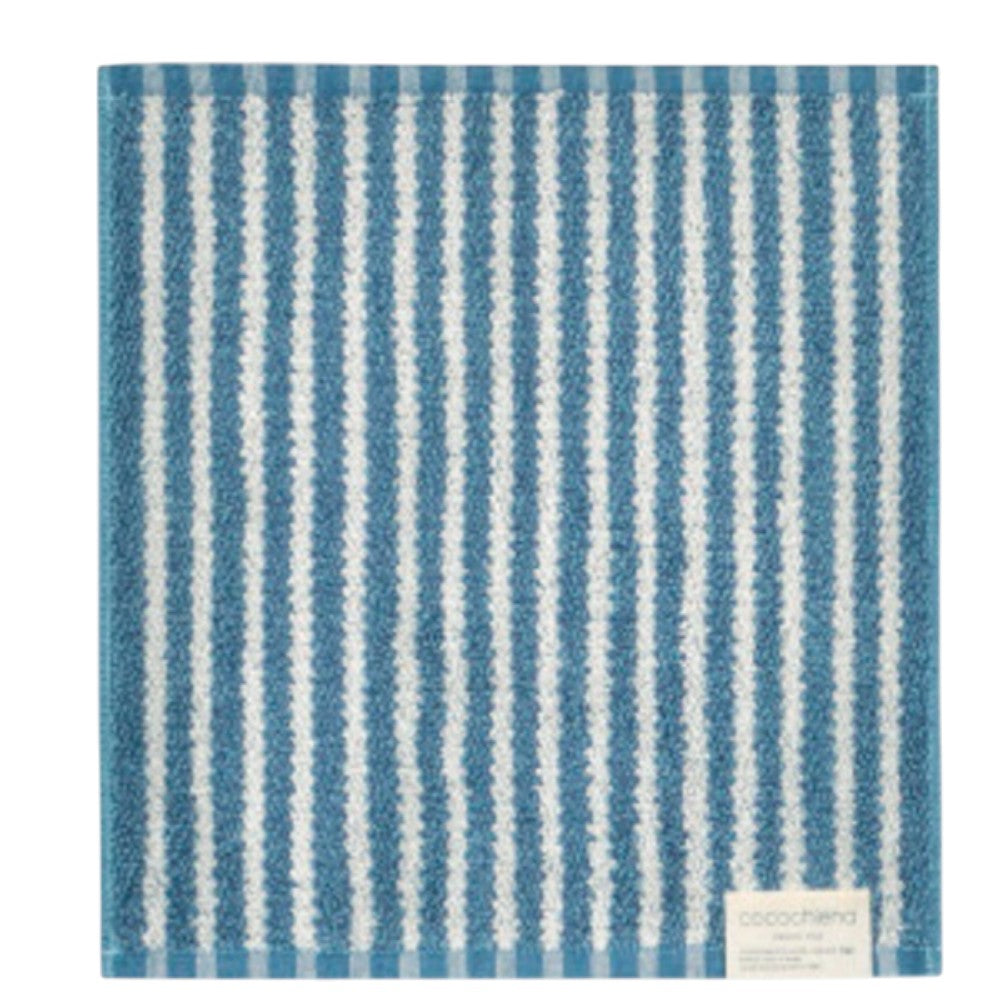 Nissen Shoko Cocochiena Line Wash Towel Navy Blue 1 Piece