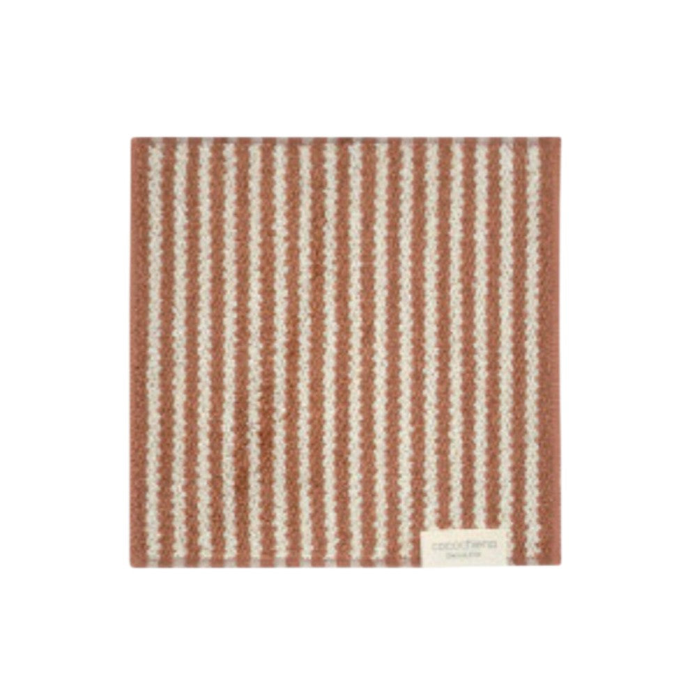 Nissen Shoko Cocochiena Line Handkerchief Brown 1 Piece