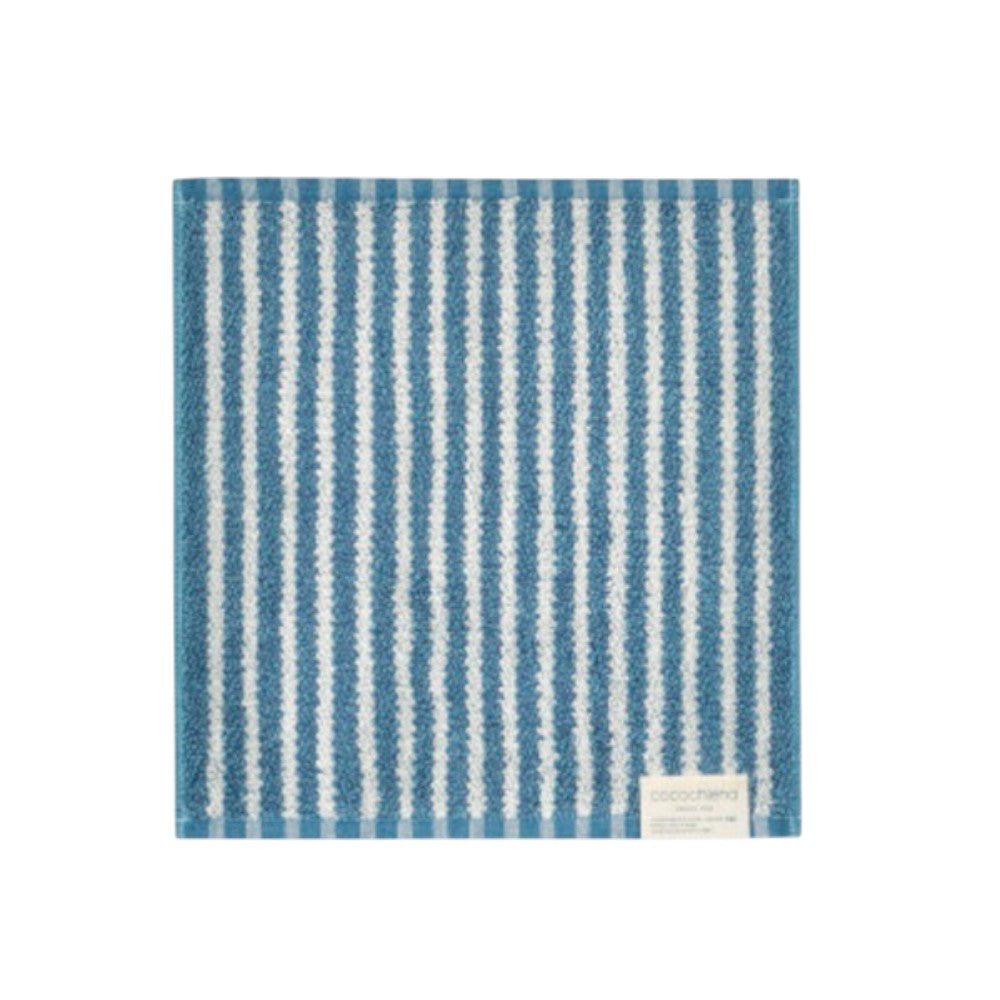Nissen Shoko Cocochiena Line Handkerchief Navy Blue 1 Piece