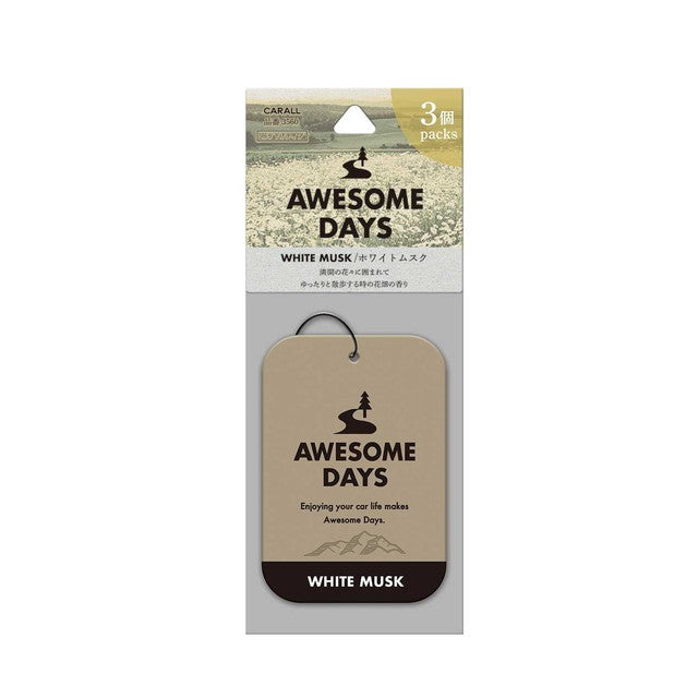 晴香堂 CARALL Awesome Days Plate 3-Pack White Musk 3560 9g x 3