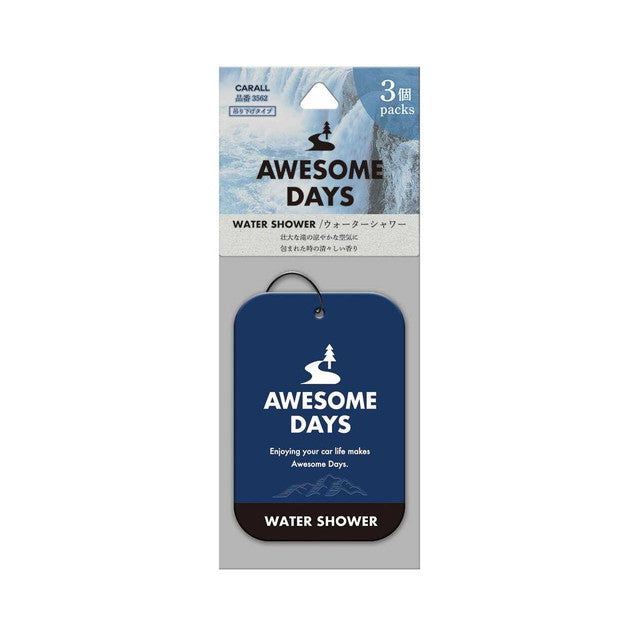 Haruoka-do CARALL Awesome Days Plate 3-Pack Water Shower 3562 9g x 3