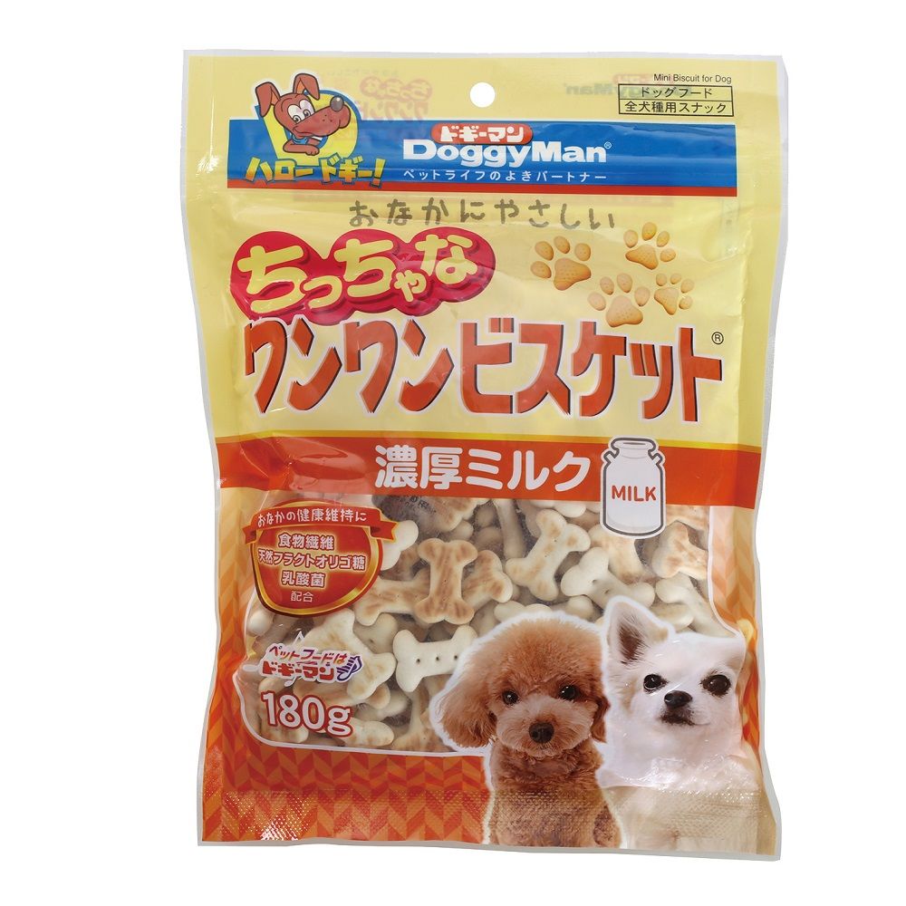 Doggy Man Gentle Tiny Dog Biscuits Rich Milk 180g