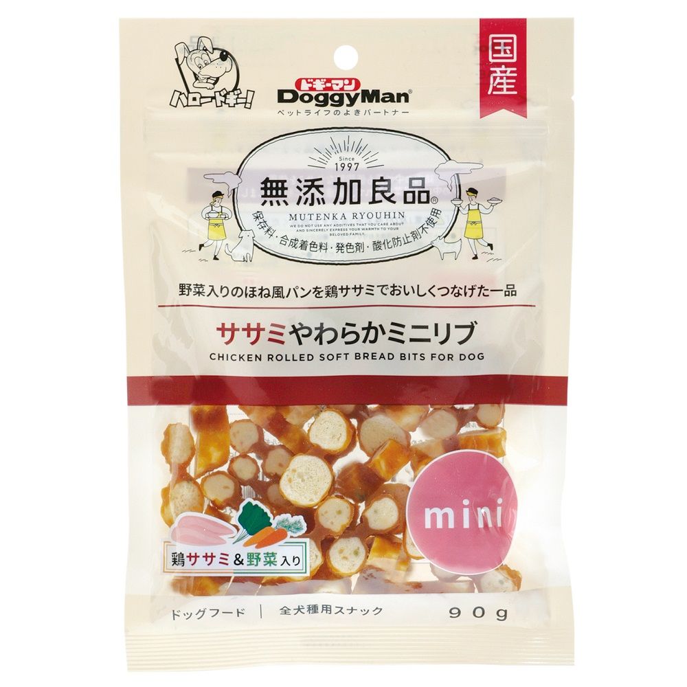 Doggy Man Additive-Free Good Product Tender Chicken Mini Ribs 90g