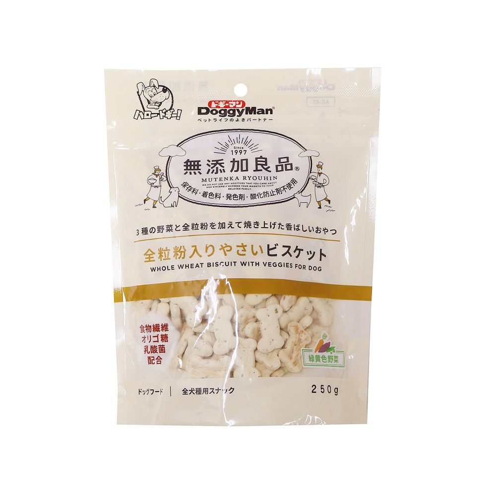 Doggy Man Additive-Free Goodness Whole Wheat Vegetable Biscuits 250g