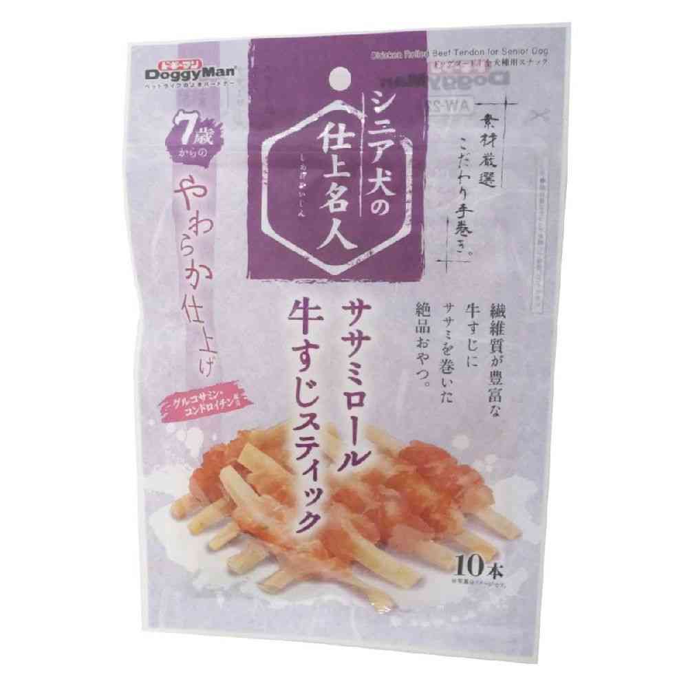 Dogyman Senior Dog Expert Chicken Breast Roll with Beef Tendon Sticks 10 Pieces