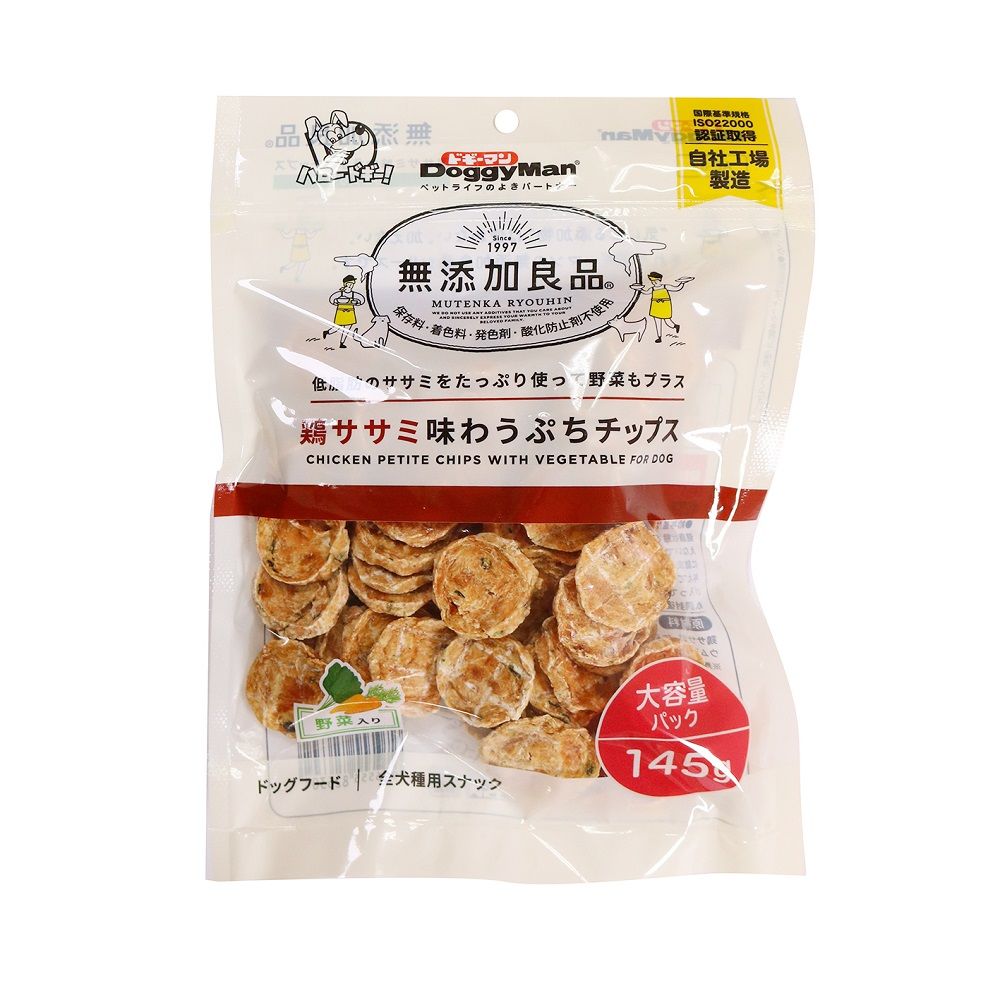 Dogyman Additive-Free Goodness Chicken Breast Flavor Mini Chips with Vegetables 145g