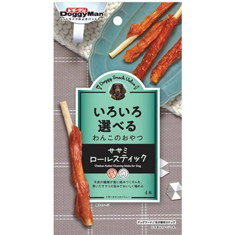 Doggy Man Doggy Snack Value Chicken Roll Stick 4 pieces
