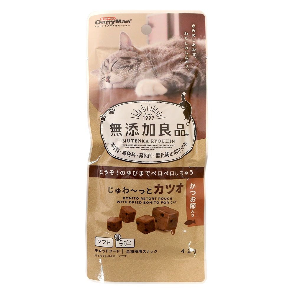 Catty Man Additive-Free Good Product Juicy Bonito with Bonito Flakes 42g