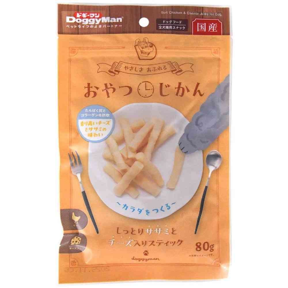 Dogyman Snack Time Moist Chicken Breast and Cheese Sticks 80g