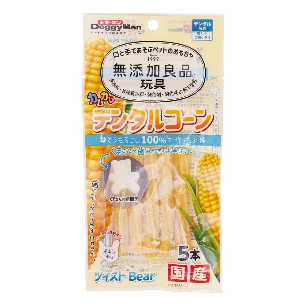 Additive-Free Good Product Kamukamu Dental Cone Twist Bear Chicken
