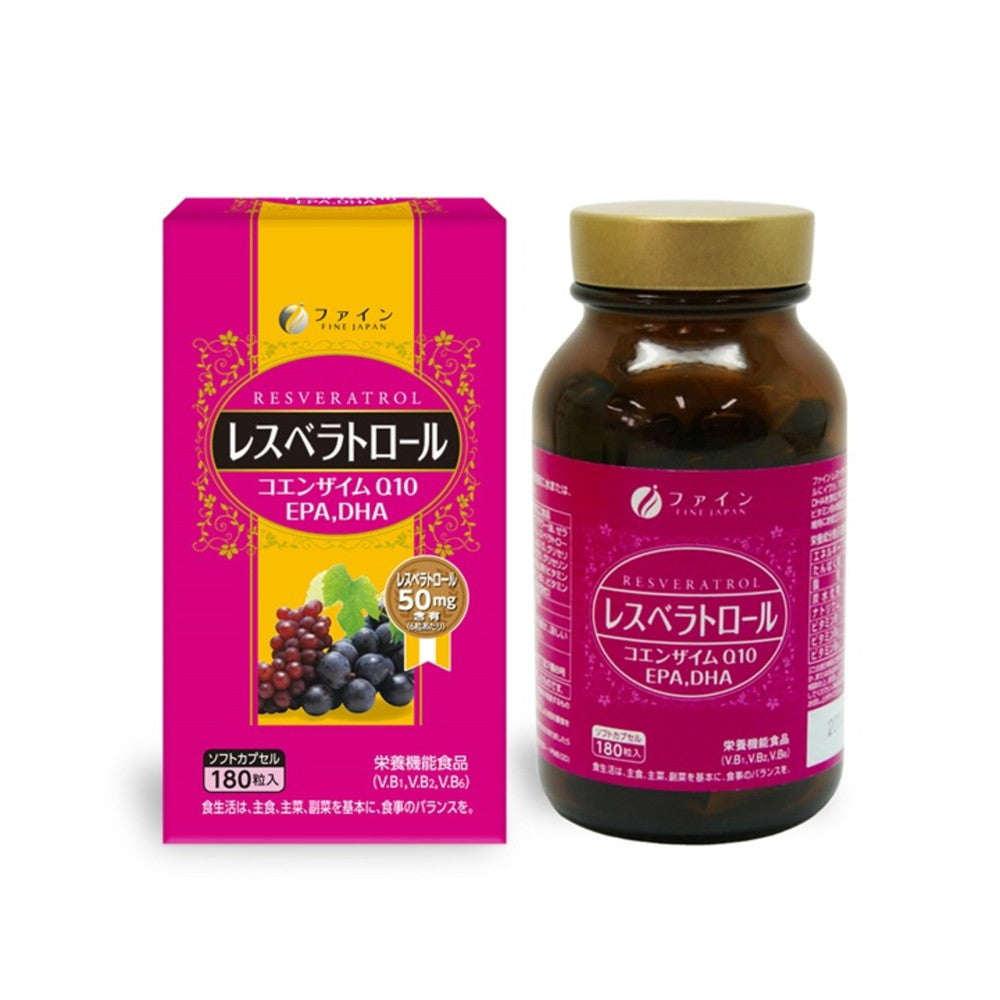 Fine Resveratrol 180 Capsules