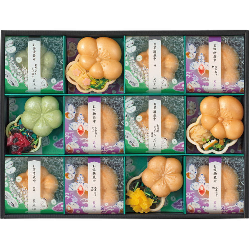 Kyoto Tsujigahana Tea Rice & Soup Monaka Set