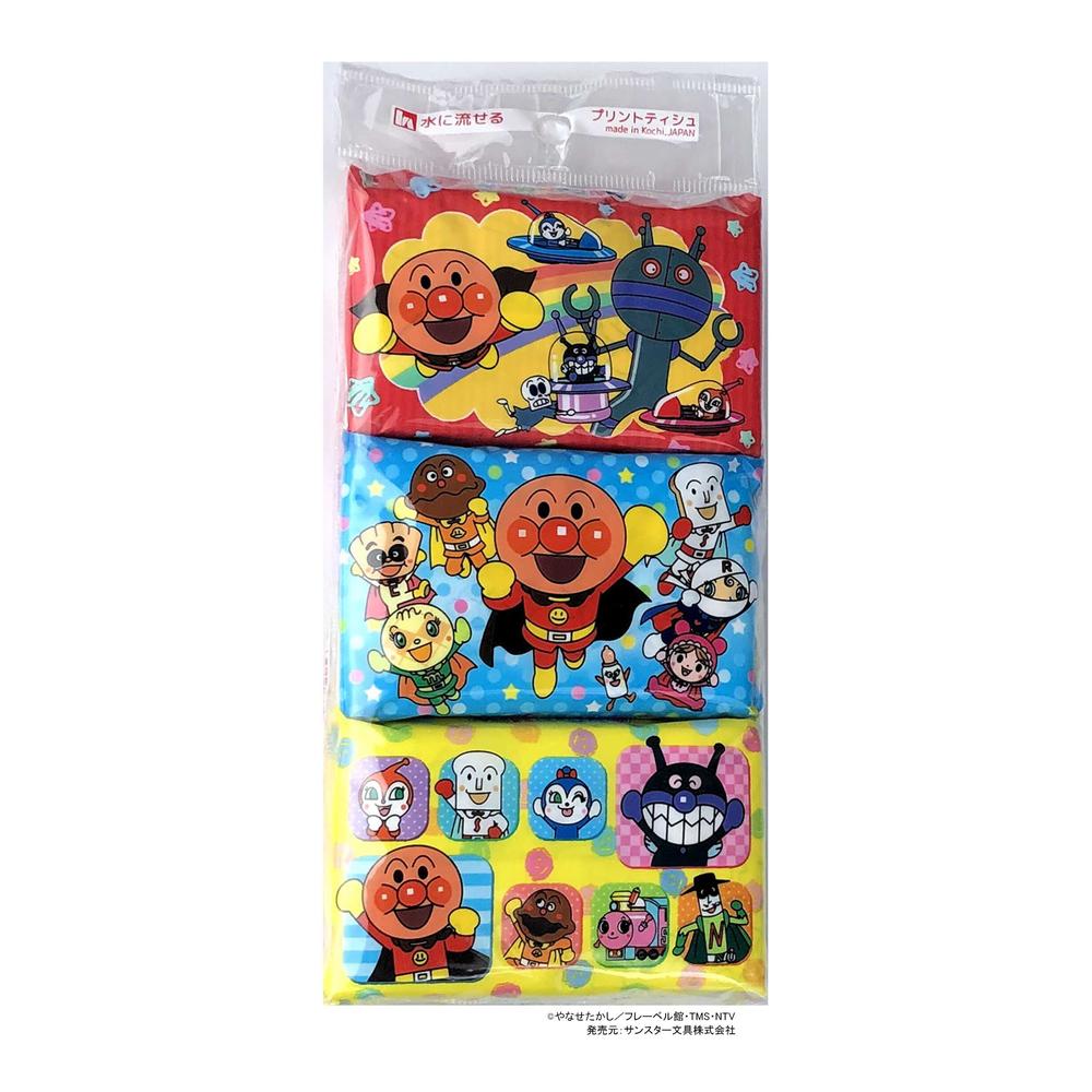 Hayashi Trading Pocket Tissue Anpanman 16 Sheets (8 Packs) x 6