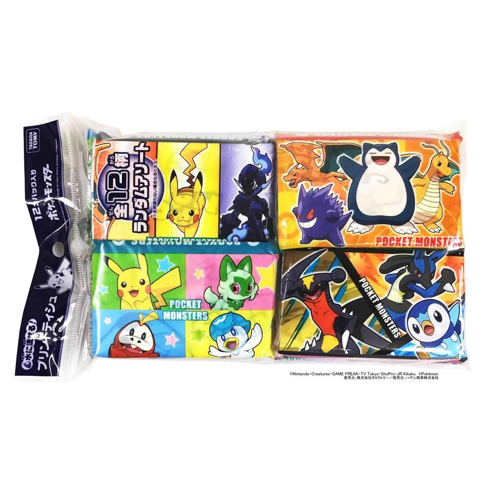 Hayashi Trading Pocket Tissue Pokemon 16 Sheets (8 Packs) x 12