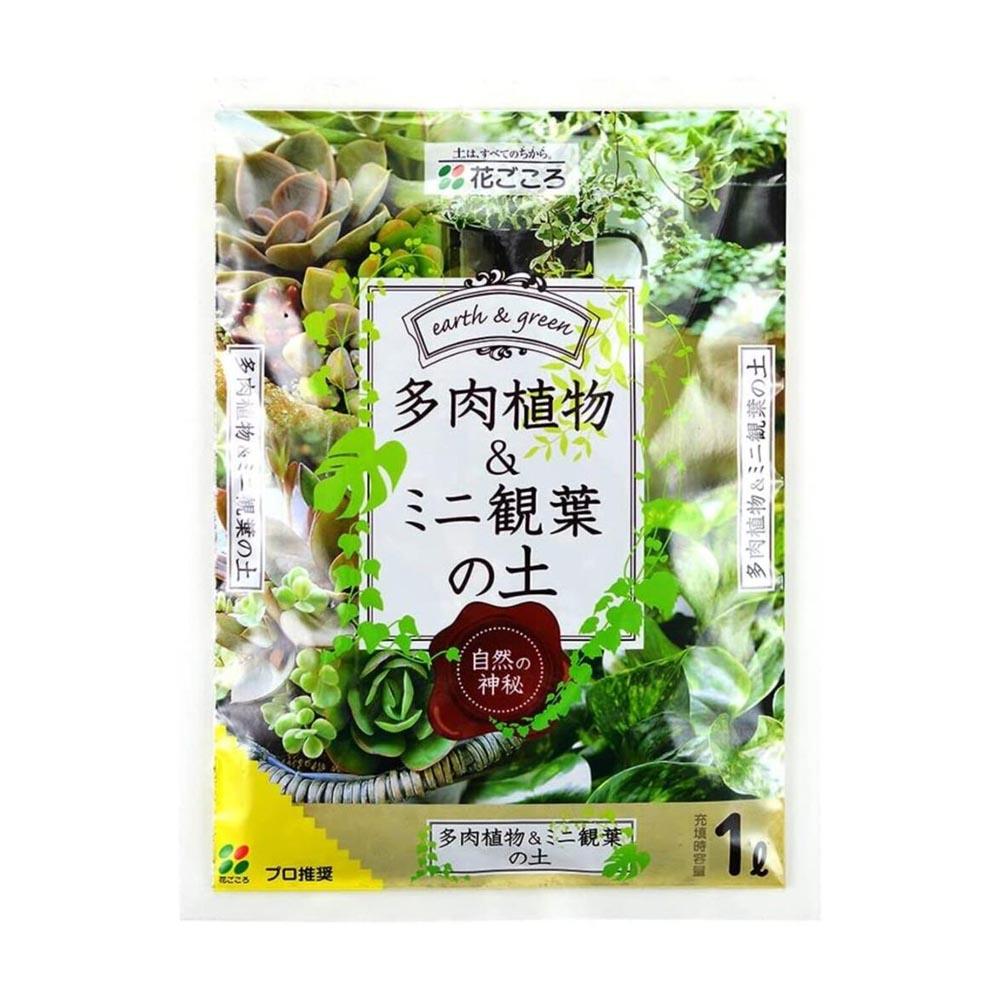 Hanagokoro Soil for Succulents and Mini Foliage 1L