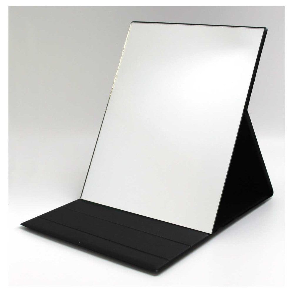 Merry Tri-Fold Leather-Look Mirror