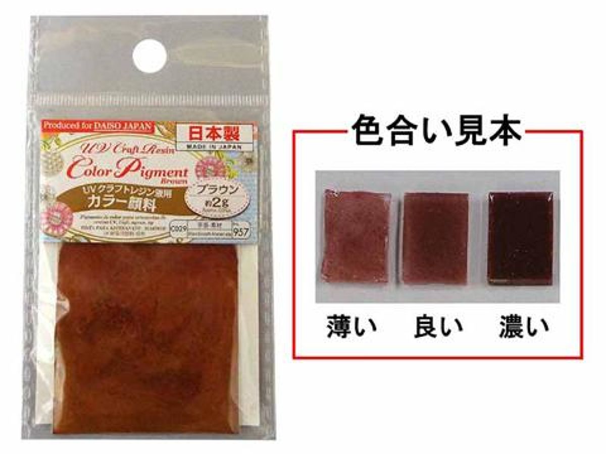 UV Craft Resin Liquid Color Pigment (Brown, Approximately 2g)