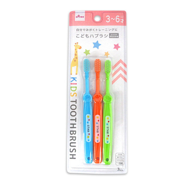 Children's Toothbrush (Ages 3-6, 3-Pack)