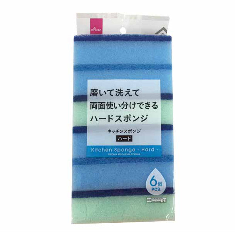 Hard Kitchen Sponge (6 Pieces)