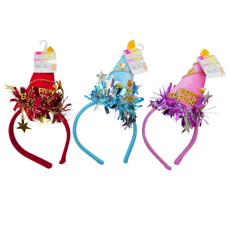 Birthday Headband (Triangle Hat Type)