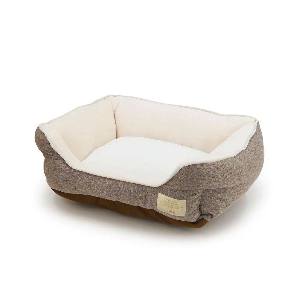 Homey All-Season Square Bed S Brown