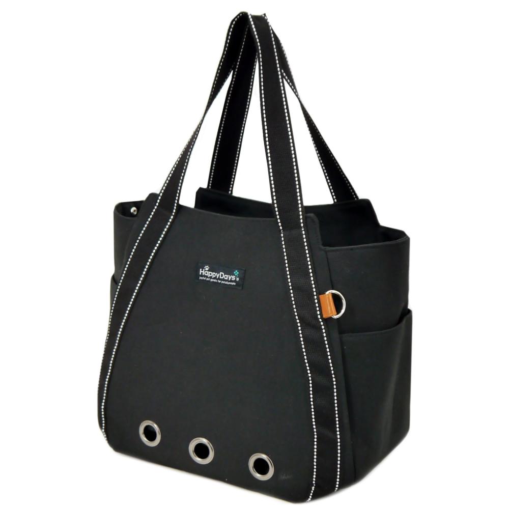 HappyDays Sustainable Pet Tote Bag Black