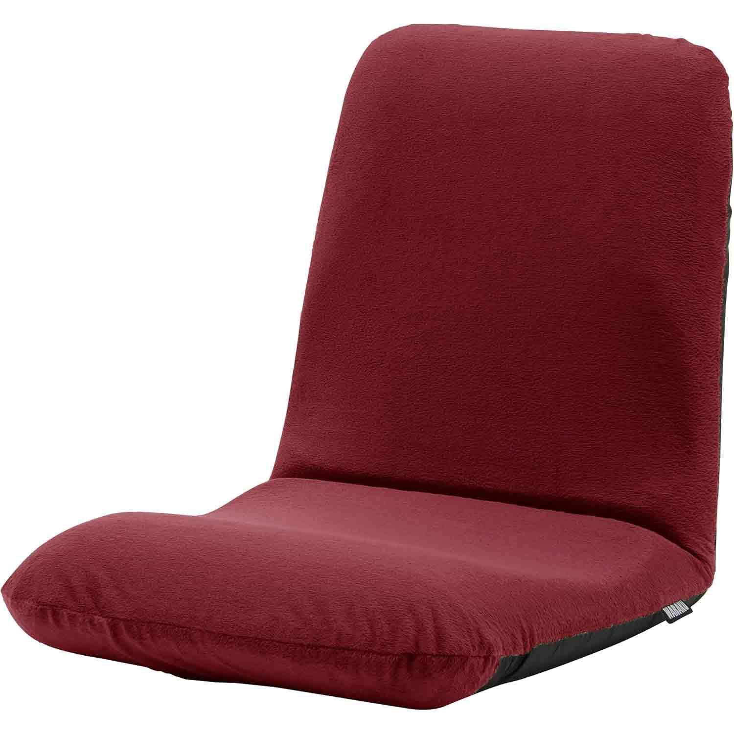 Japanese-made Waist Comfort Floor Chair Waraku Chair M Tech Red