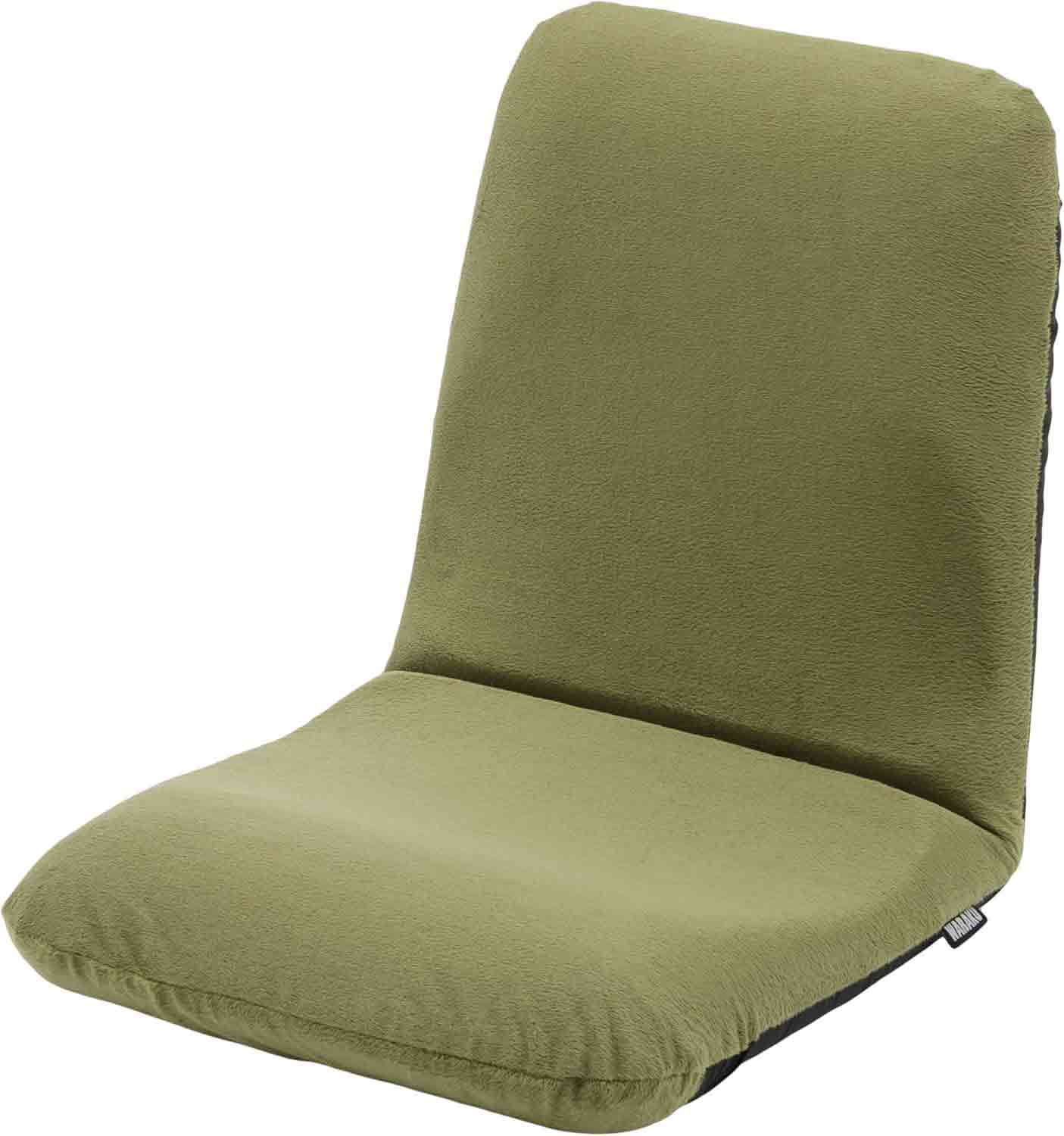 Japanese-made Waist Comfort Floor Chair Waraku Chair L Tech Green