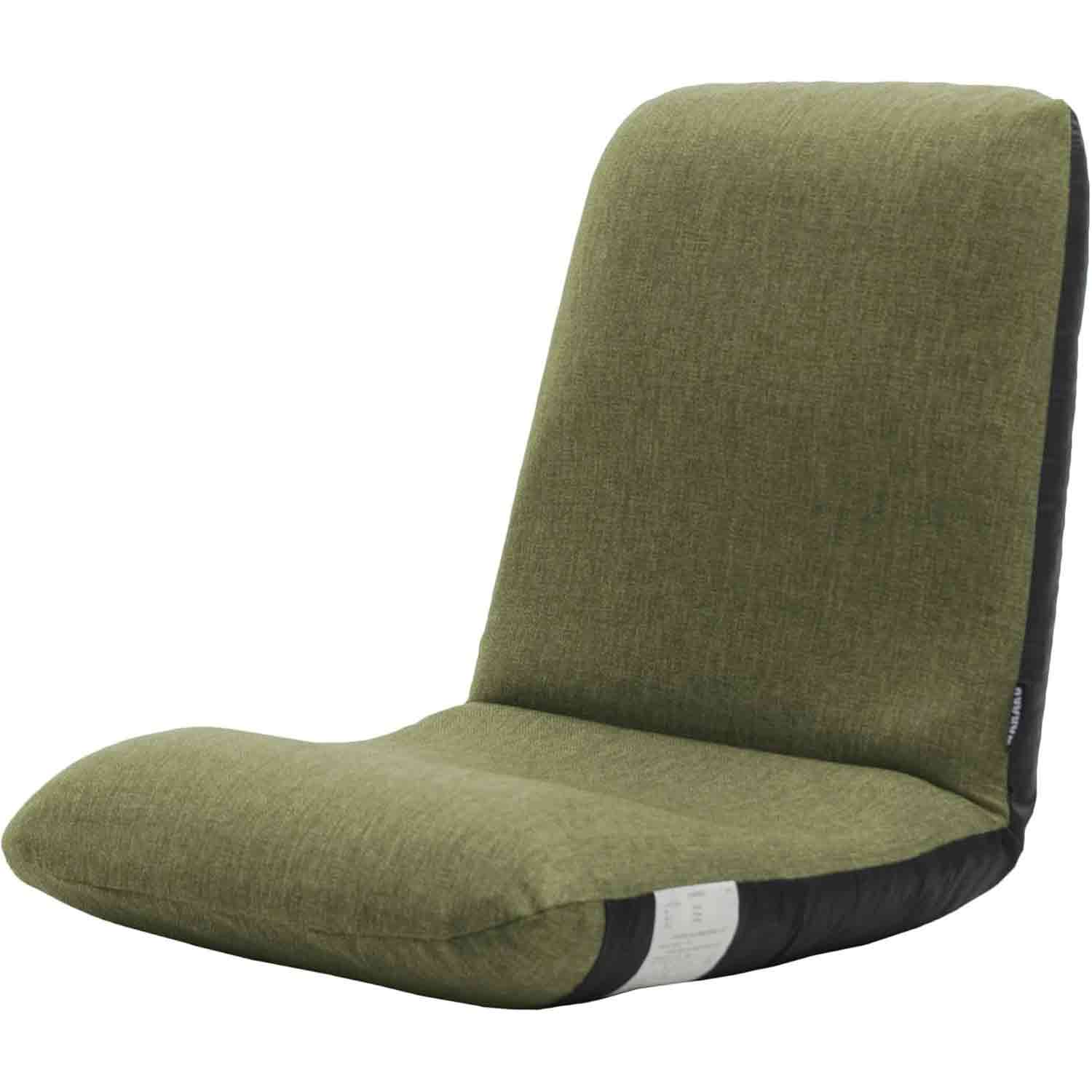 Japanese-made Waist Comfort Floor Chair Waraku Chair M Task Green