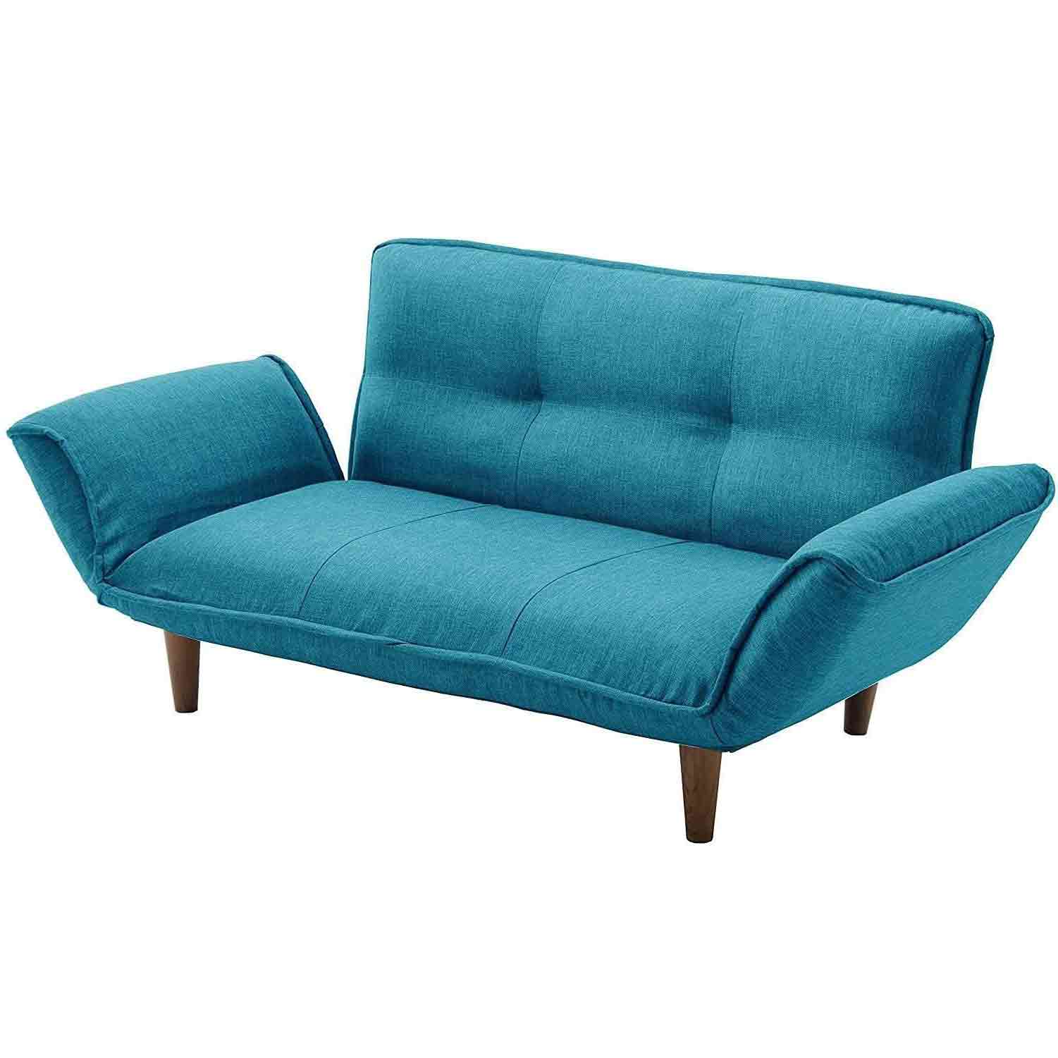 Japanese-made Couch Sofa for Two KAN Task Blue