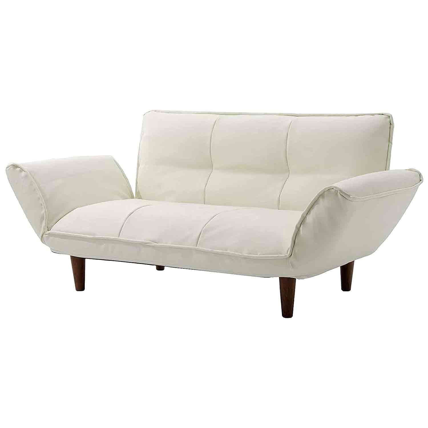Made in Japan Couch Sofa for Two - KAN PVC Ivory
