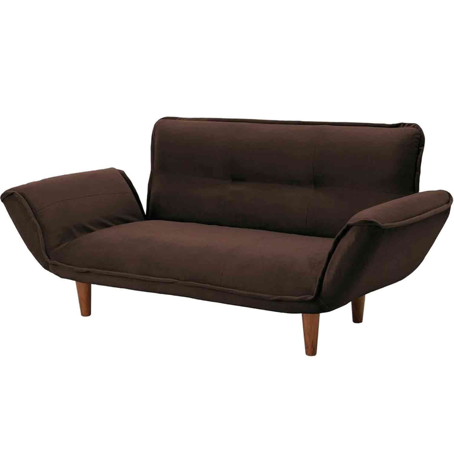 Made in Japan Couch Sofa for Two - KAN Techno Brown