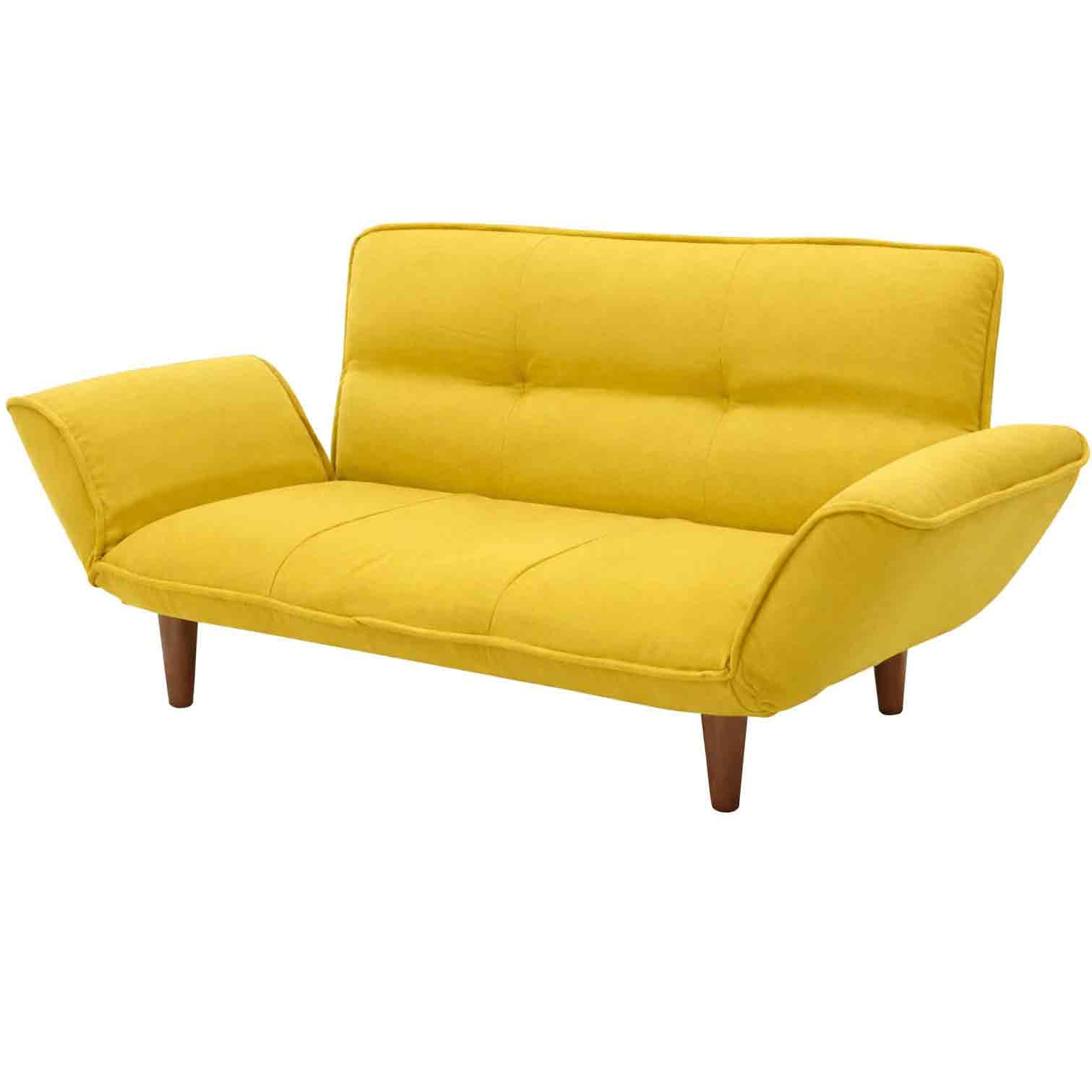 Made in Japan Couch Sofa for Two - KAN Mustard