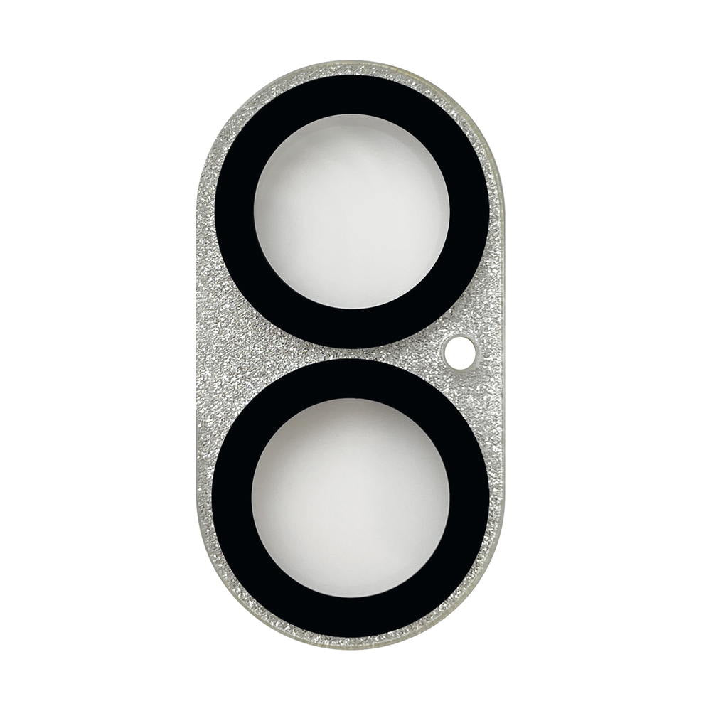 Sankcrest iPhone 16/16Plus Lens Guard Glitter Silver i38FCBC03