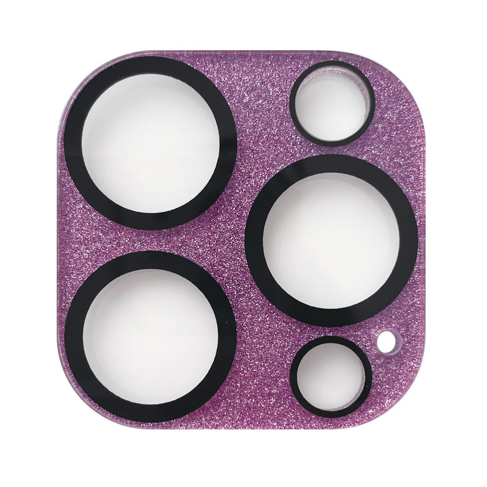 Sankcrest iPhone 16 Pro/16 ProMax Lens Guard Glitter Purple i38RPBC04