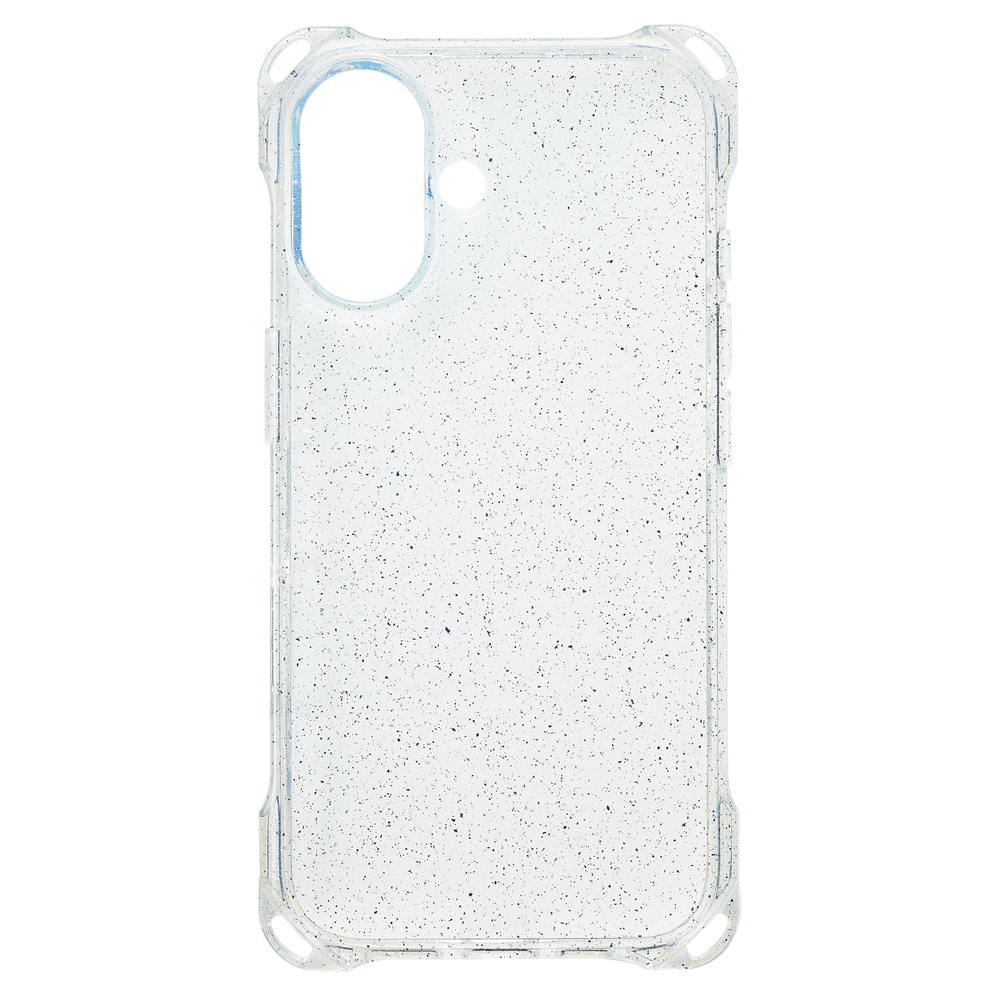 Sankrest iPhone 16 4-Hole Case Clear Glitter i38FiJS02