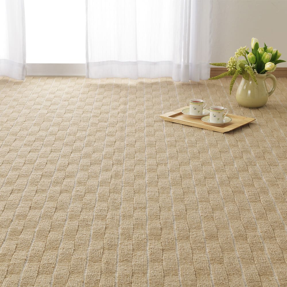 3D Woven Flat Carpet Meteor 4.5-Tatami Mat Beige